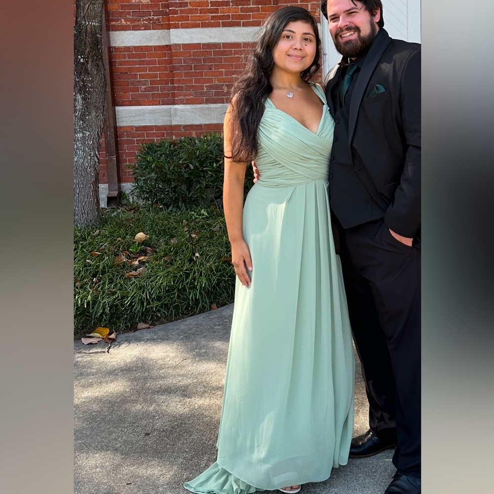 sage green bridesmaid dress